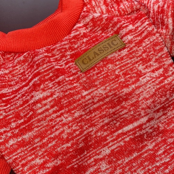 Salmon Orange Basic Pet Sweatshirt - Picture 2 of 4